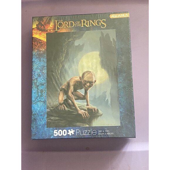 Lord of the Rings Jigsaw Puzzle GOLLUM 500 Piece By Aquarius, NEW Sealed - Picture 1 of 3